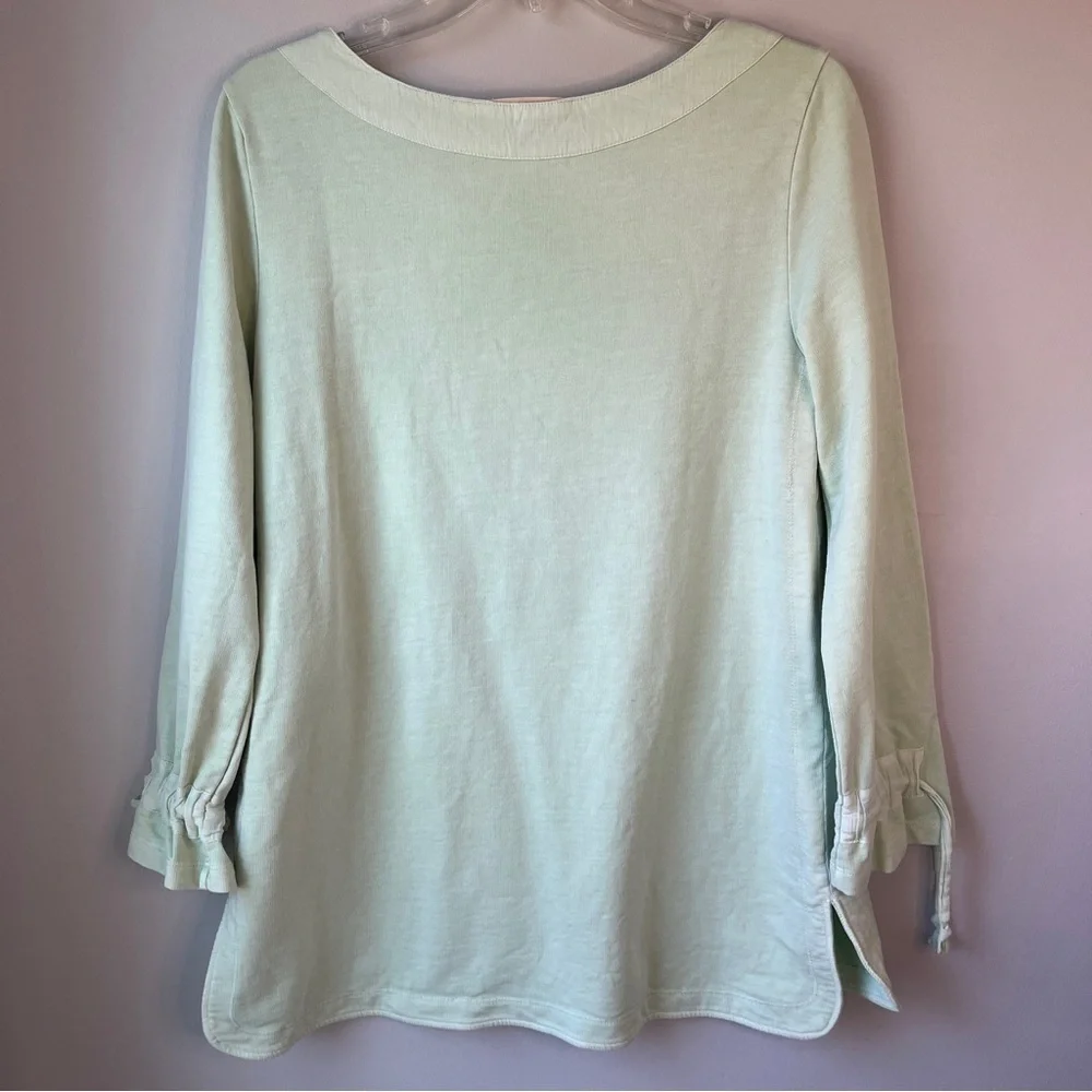 Soft Surroundings Mint Sweatshirt Tunic